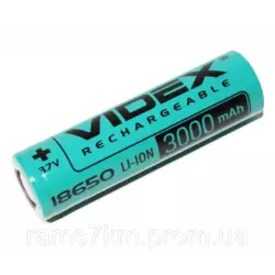 Аккумуляторная батарея Videx 3000мА/ч. 18650