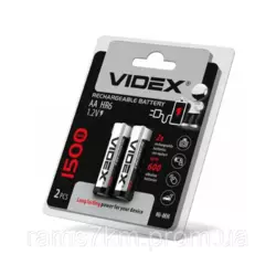 Аккумуляторная батарейка Videx 1500мА/ч. АА(пальчик)