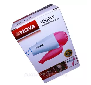 Фен для волос дорожний Nova NV-1290/658