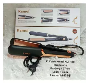 Выпрямитель для волос с регулируемой температурой Kemei KM-458