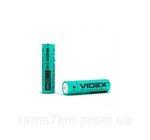 Аккумуляторная батарея Videx 2800мА/ч. 18650