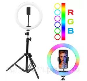 Кольцевая лампа для Фото/Видео 36см. RGB