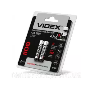 Аккумуляторная батарейка Videx 1100мА/ч. ААА(мини-пальчик)